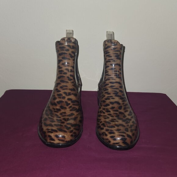 Cheetah Print A New Day Rainboots Size 7 - Picture 1 of 7